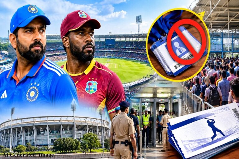 भारत-वेस्टइंडीज मैच के लिए JSCA बांटेगा सिर्फ 3800 कॉम्प्लिमेंट्री पास, BCCI के 10% नियम का असर