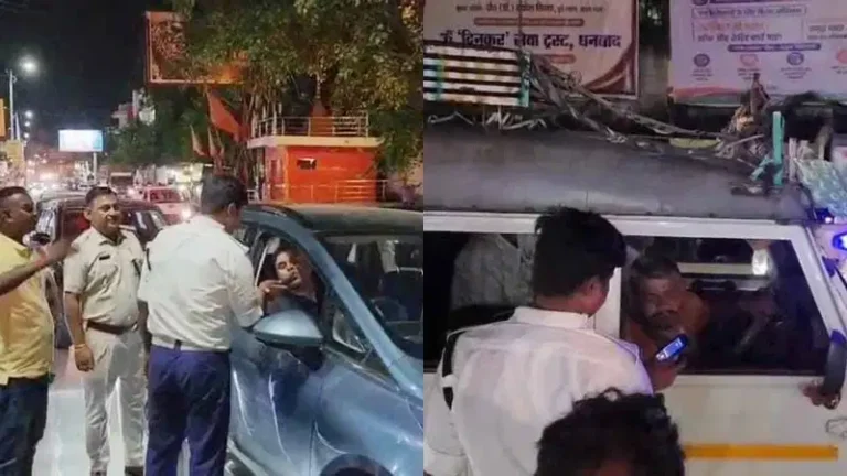 धनबाद में ड्रिंक एंड ड्राइव के खिलाफ अभियान, एक दर्जन से अधिक वाहन जब्त