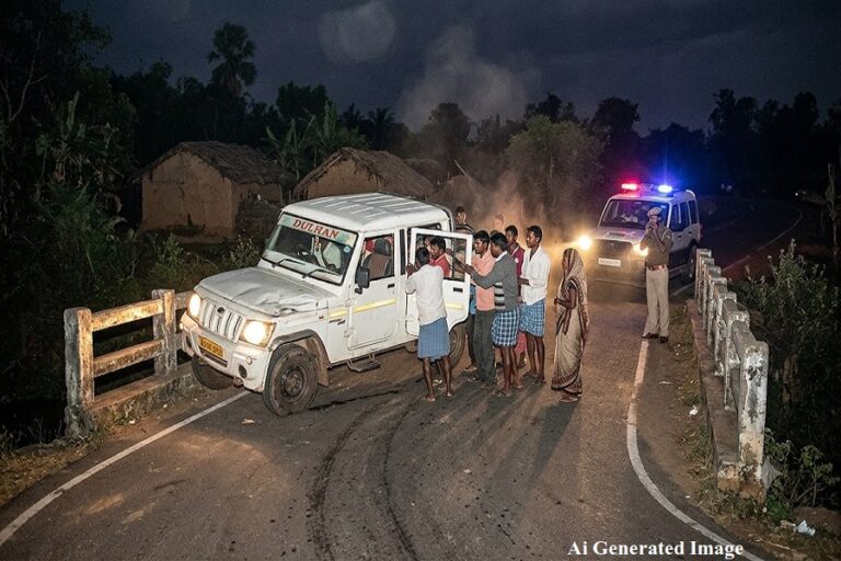 मनोहरपुर-राउरकेला मुख्य मार्ग पर बारात से लौट रही पिकअप पलटी, 22 वर्षीय युवक की मौत; पिता समेत 7 घायल