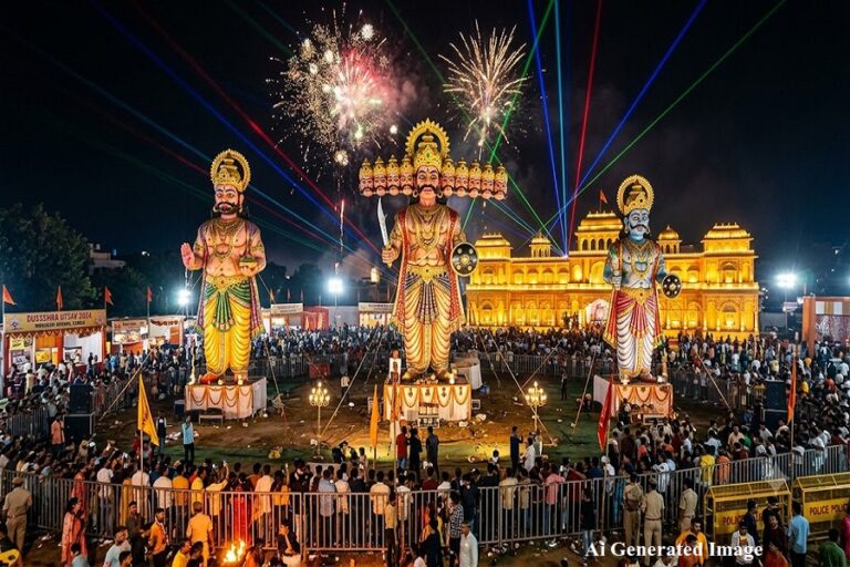 रांची : मोरहाबादी मैदान में 70 फीट ऊंचे रावण का होगा दहन, दो मंजिला सोने की लंका रहेगी खास आकर्षण