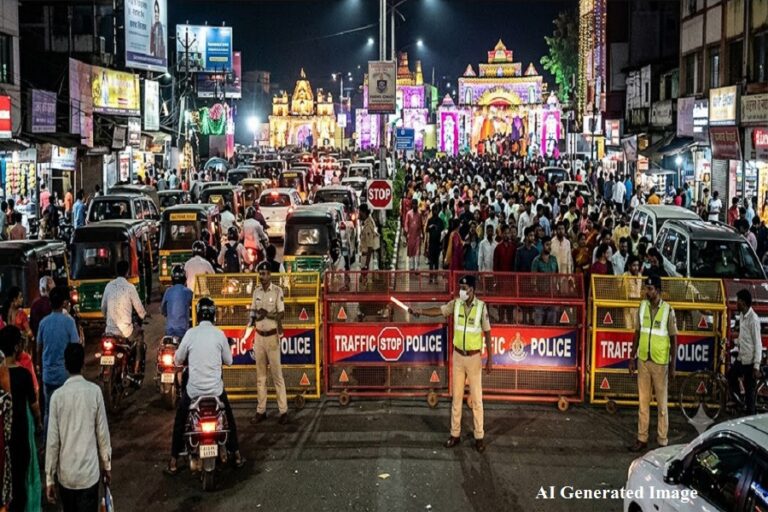 रांची में दुर्गा पूजा पर बदलेगा ट्रैफिक रूट, मेन रोड पर शाम 3:30 बजे से छोटे वाहनों की नो एंट्री