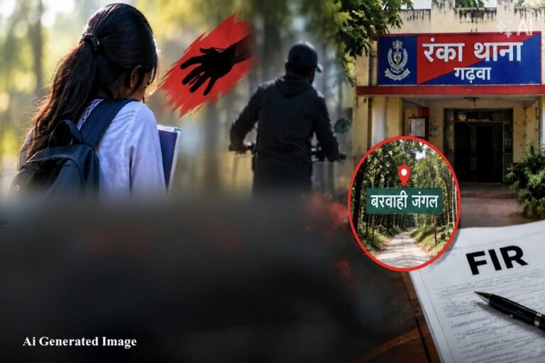 गढ़वा में नर्सिंग छात्रा से छेड़खानी का आरोप, जबरन बाइक पर बैठाने की कोशिश; शोर मचाने पर भागा युवक