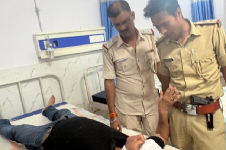 लखीसराय में पुलिस गाड़ी को ट्रक ने मारी टक्कर, SI समेत 5 पुलिसकर्मी घायल